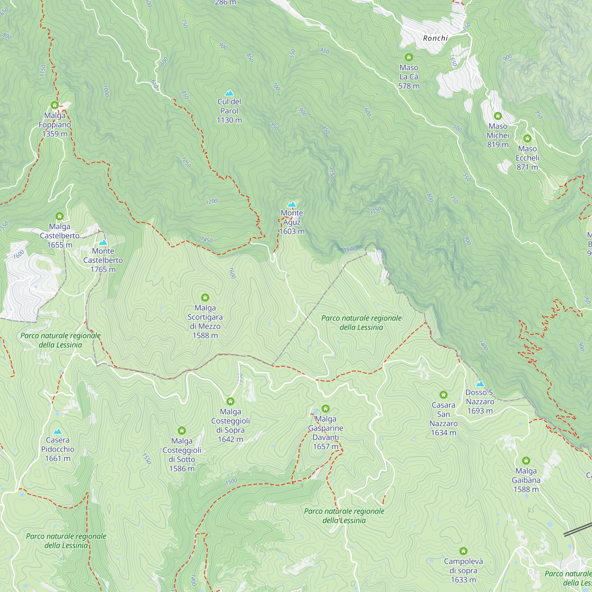 Malga Scortigara di Cima map