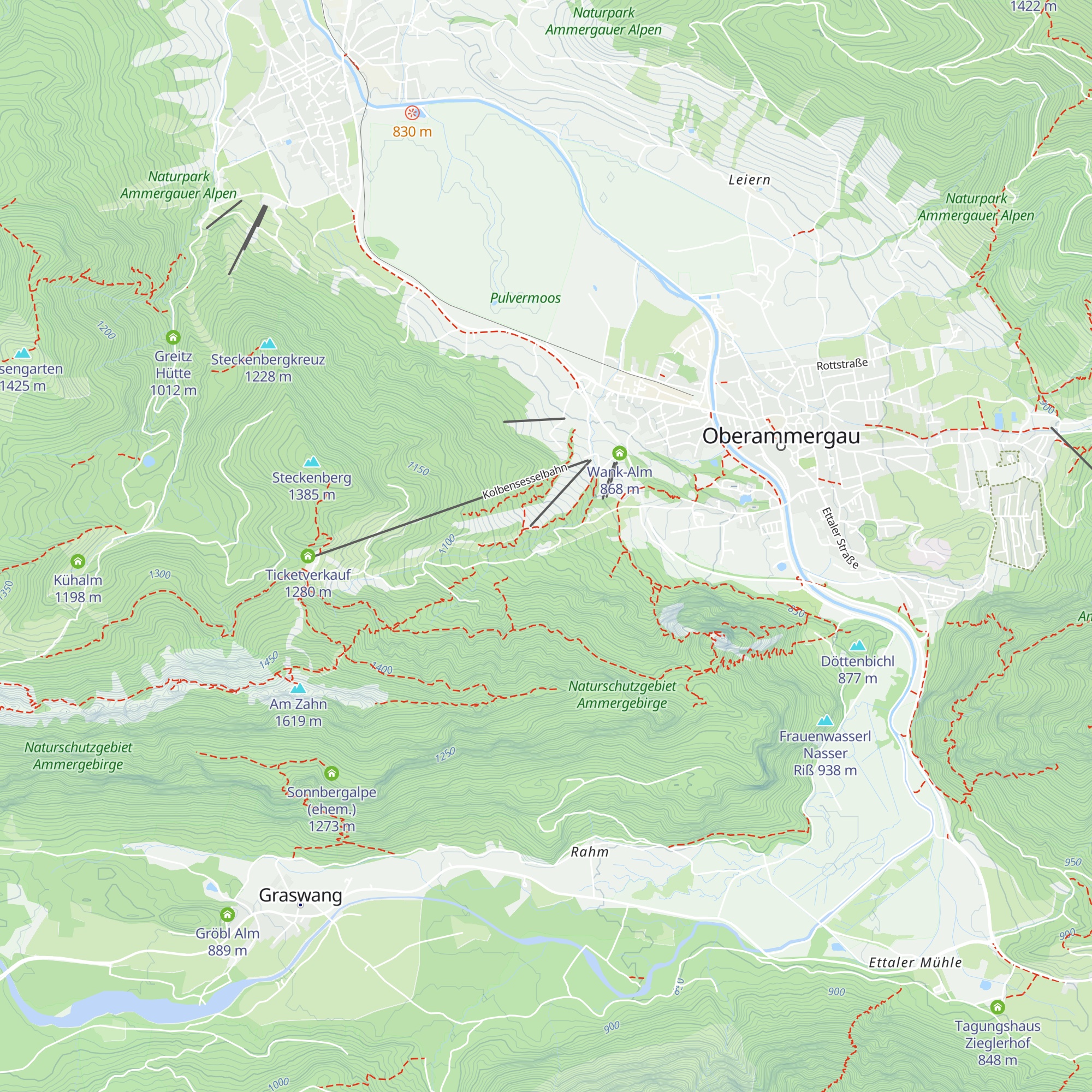Kolbenalm map