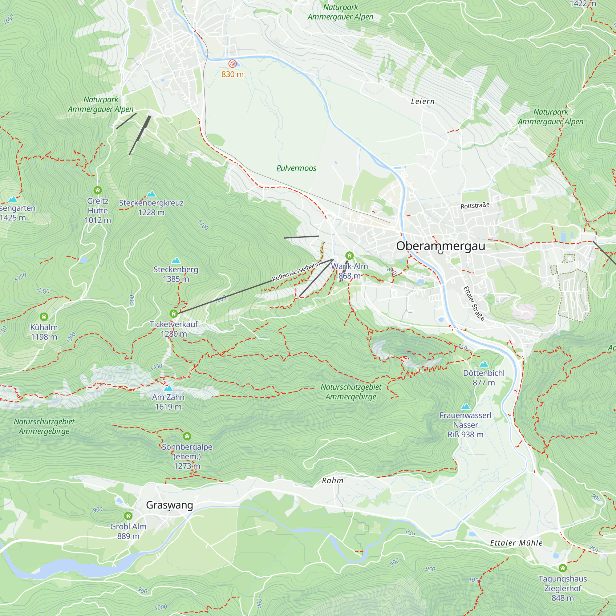 Kolbenalm map
