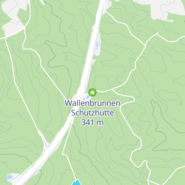 Map of Wallenbrunnen Schutzhütte