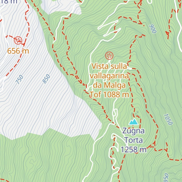 Map of Malga Tof