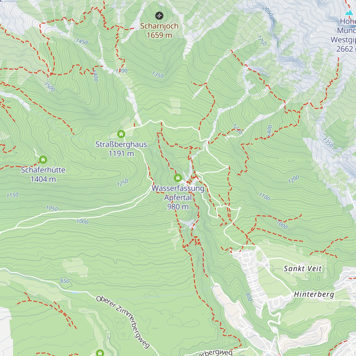 Wasserfassung Apfertal map