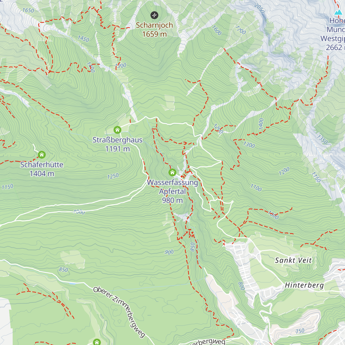 Wasserfassung Apfertal map