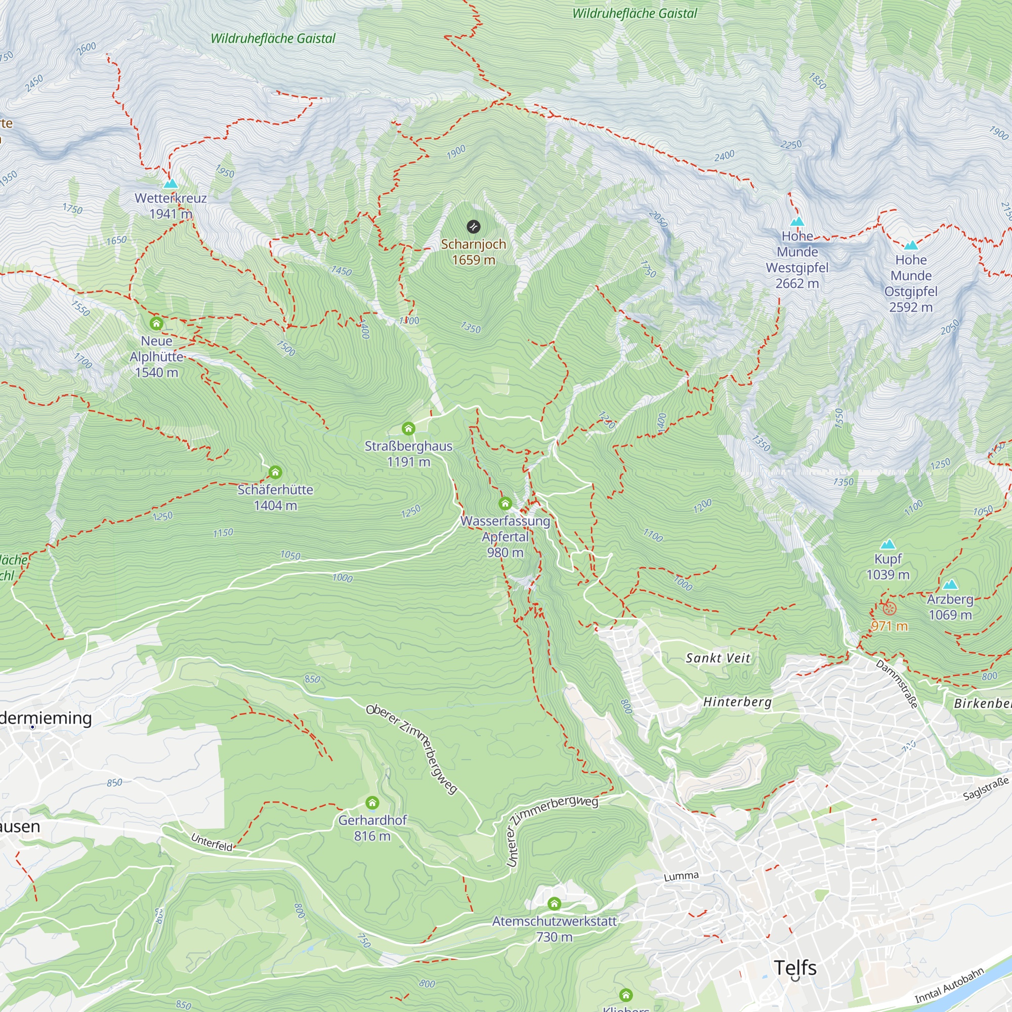 Kraftwerk Apfertal map