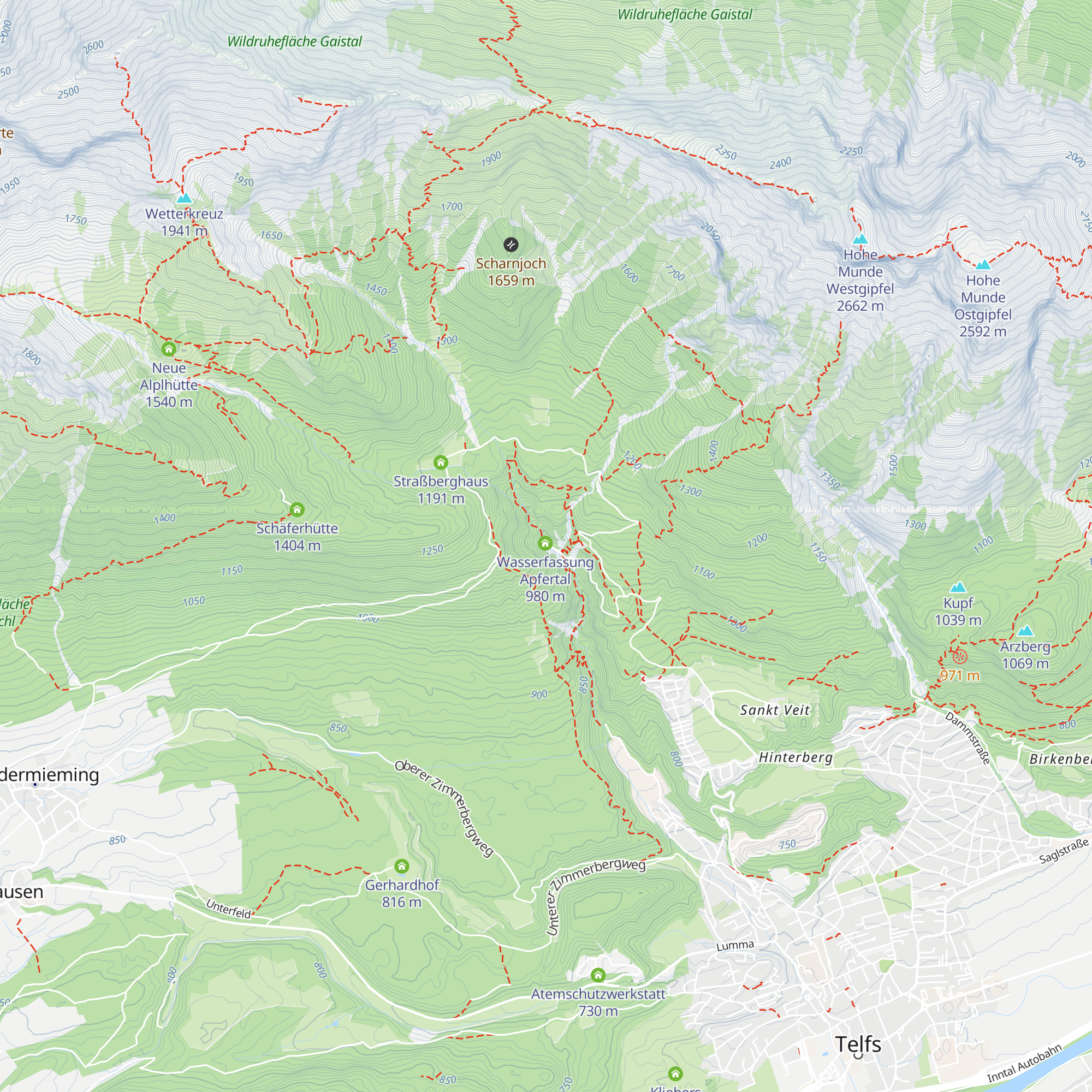 Kraftwerk Apfertal map