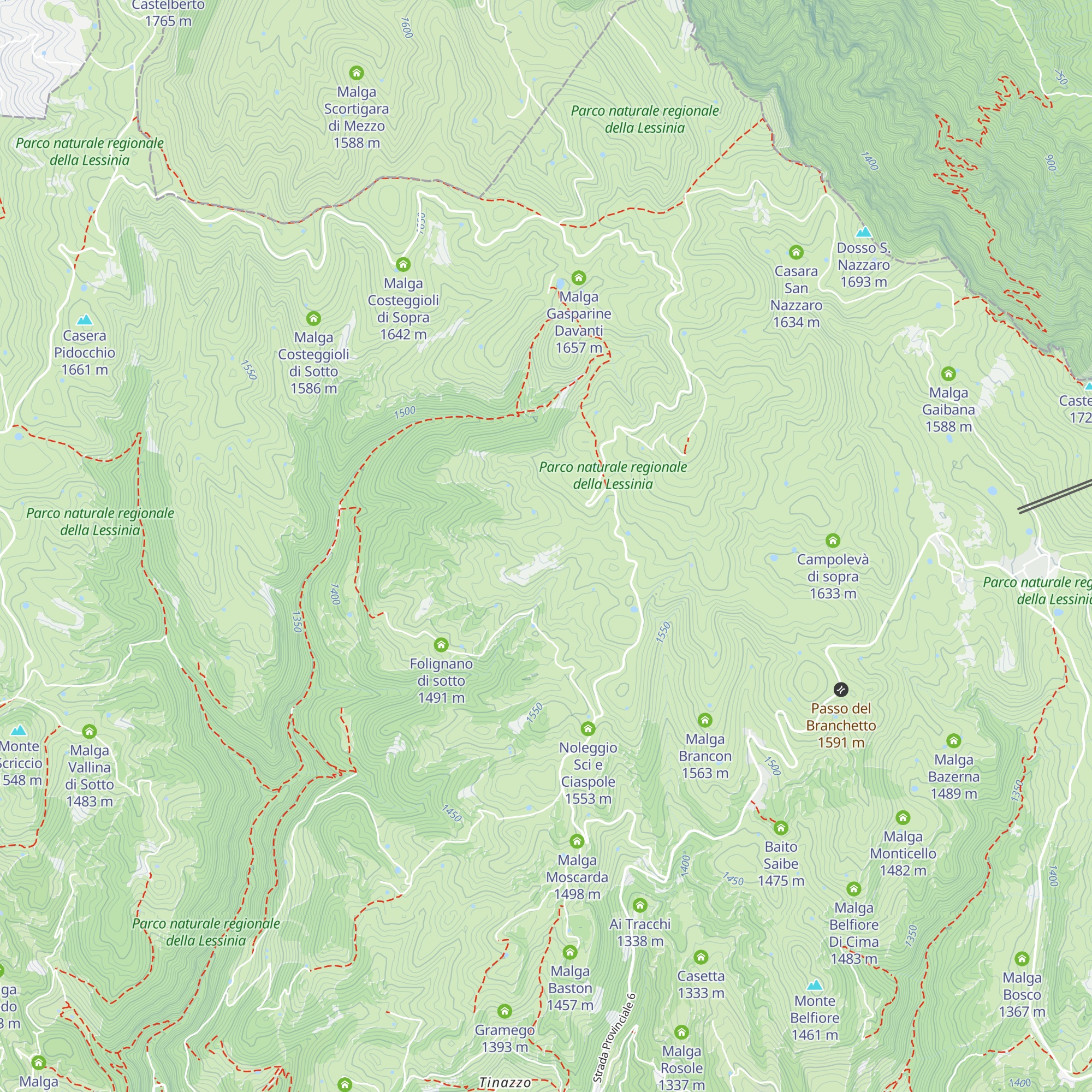 Folignano di Mezzo map