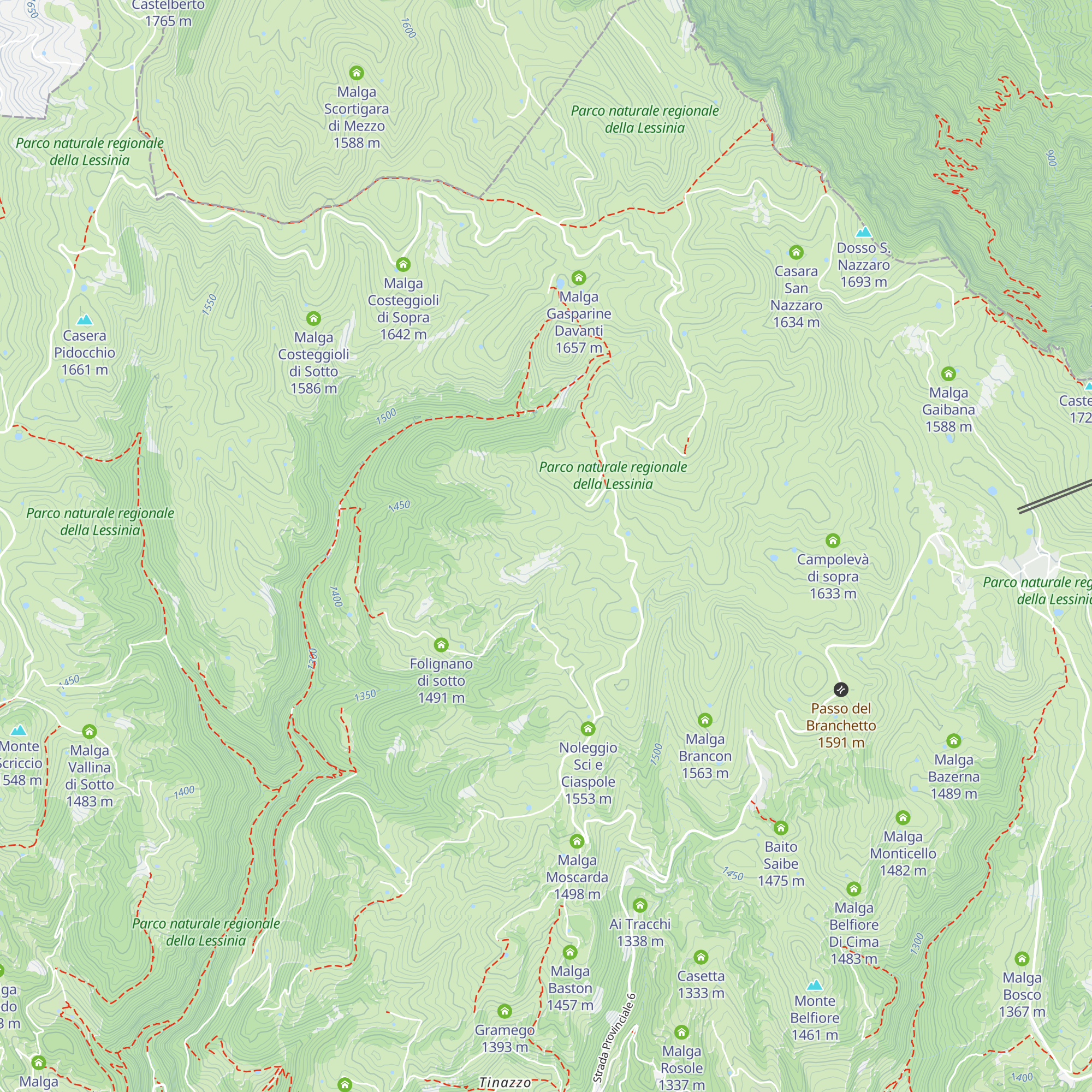 Folignano di Mezzo map