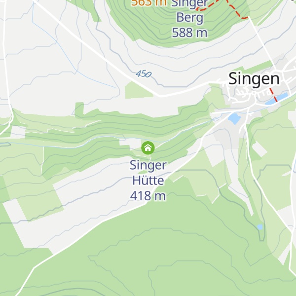 Map of Singer Hütte