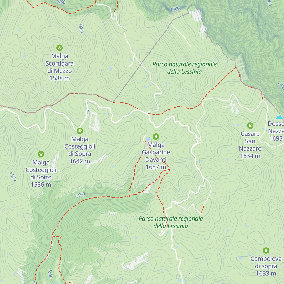 Podestaria map
