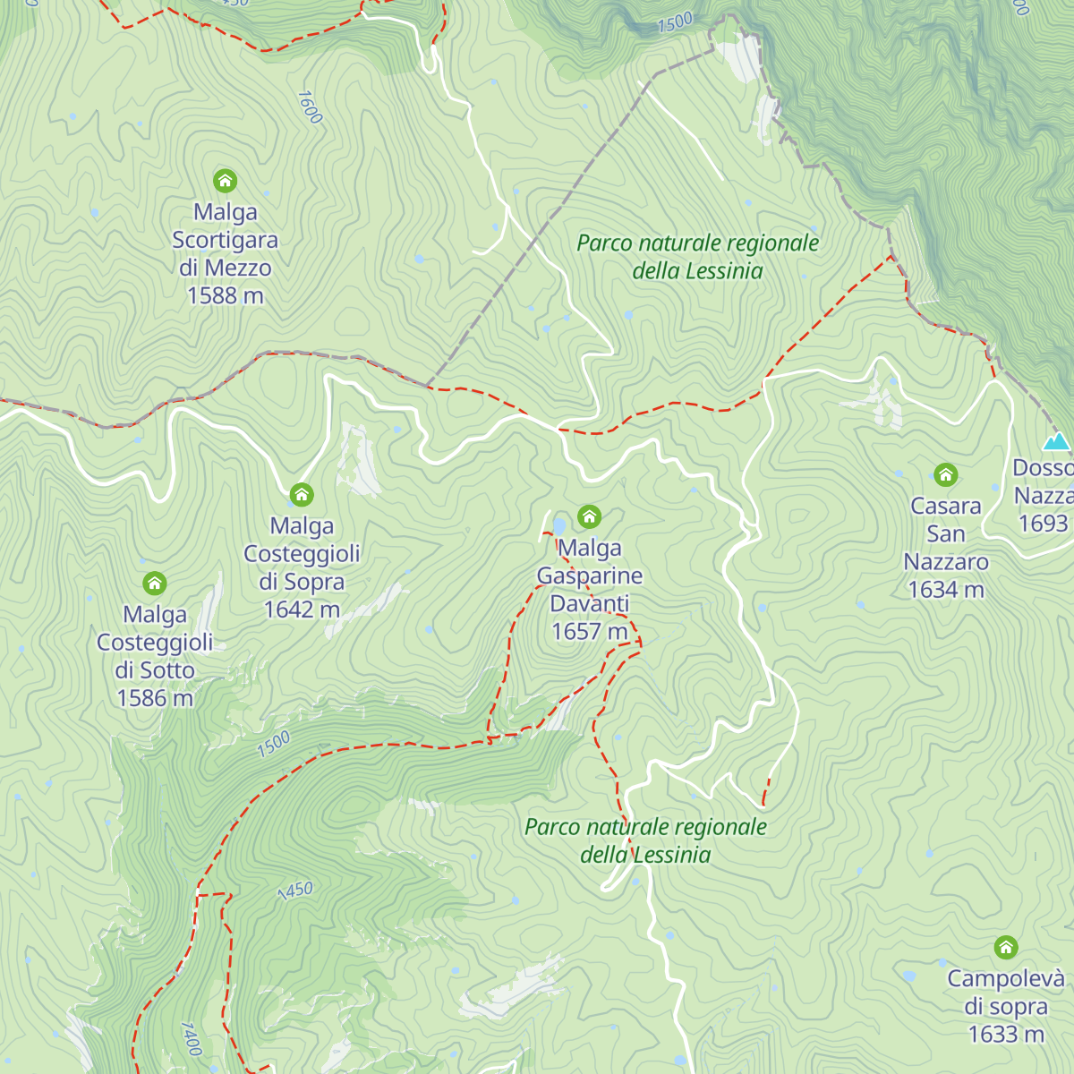 Podestaria map