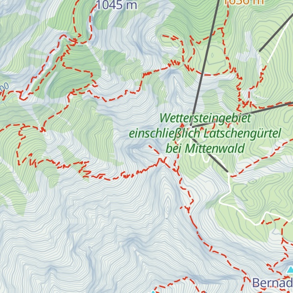 Map of Höllentorkopf