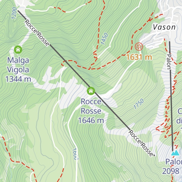 Map of Rocce Rosse
