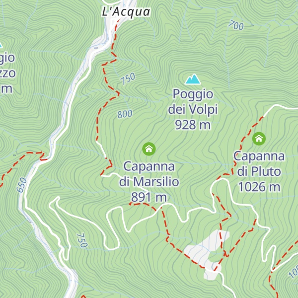 Map of Capanna di Marsilio