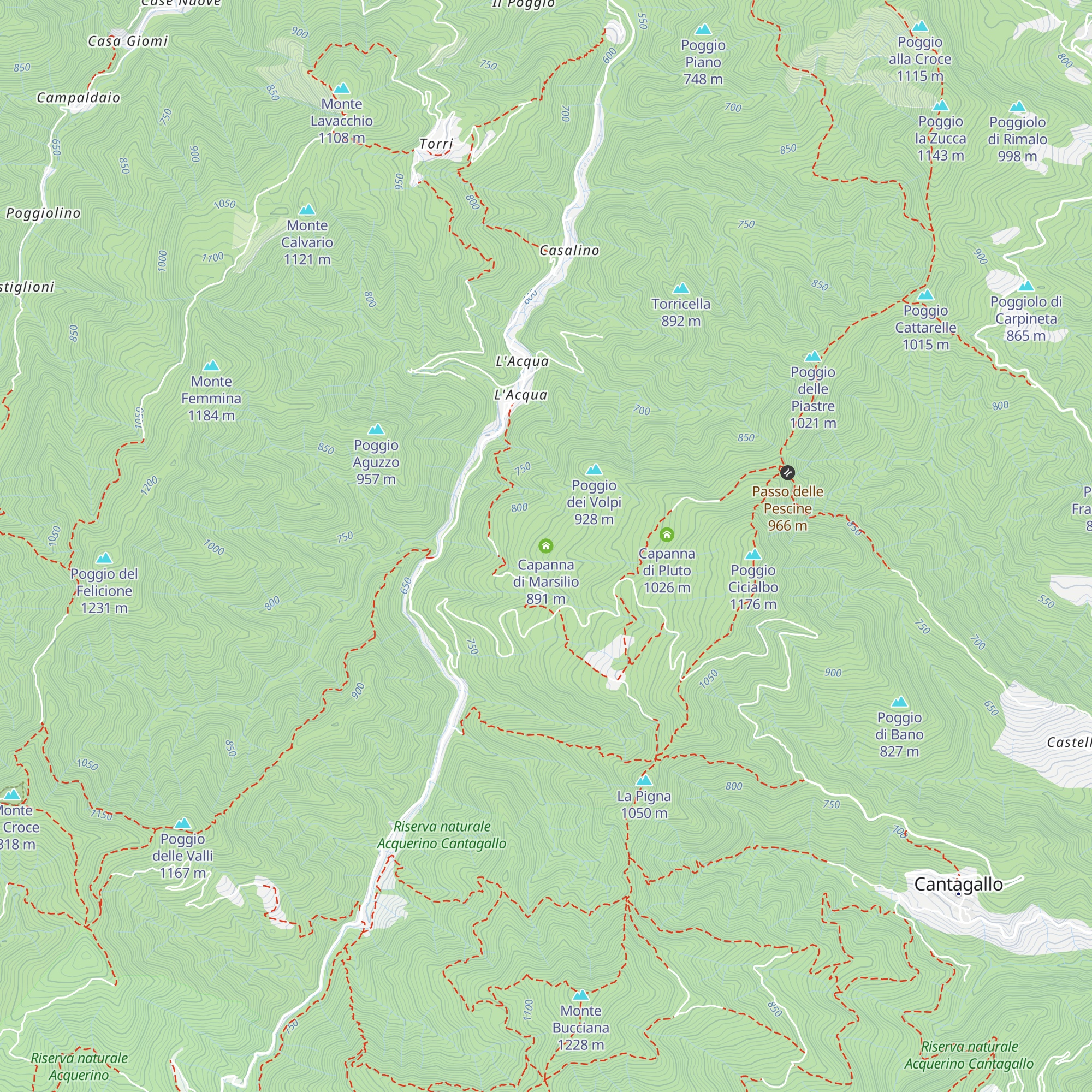 Capanna di Marsilio map
