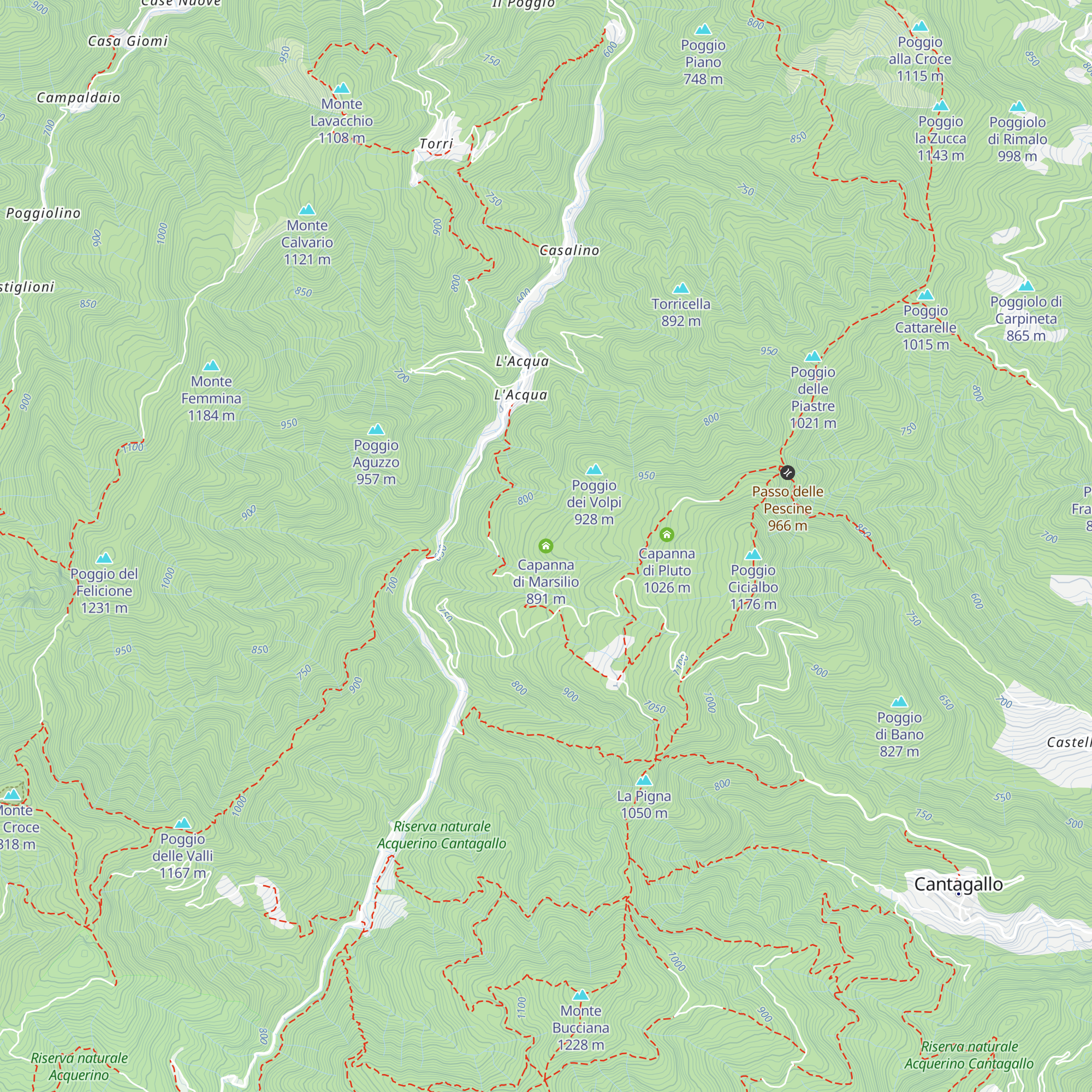 Capanna di Marsilio map