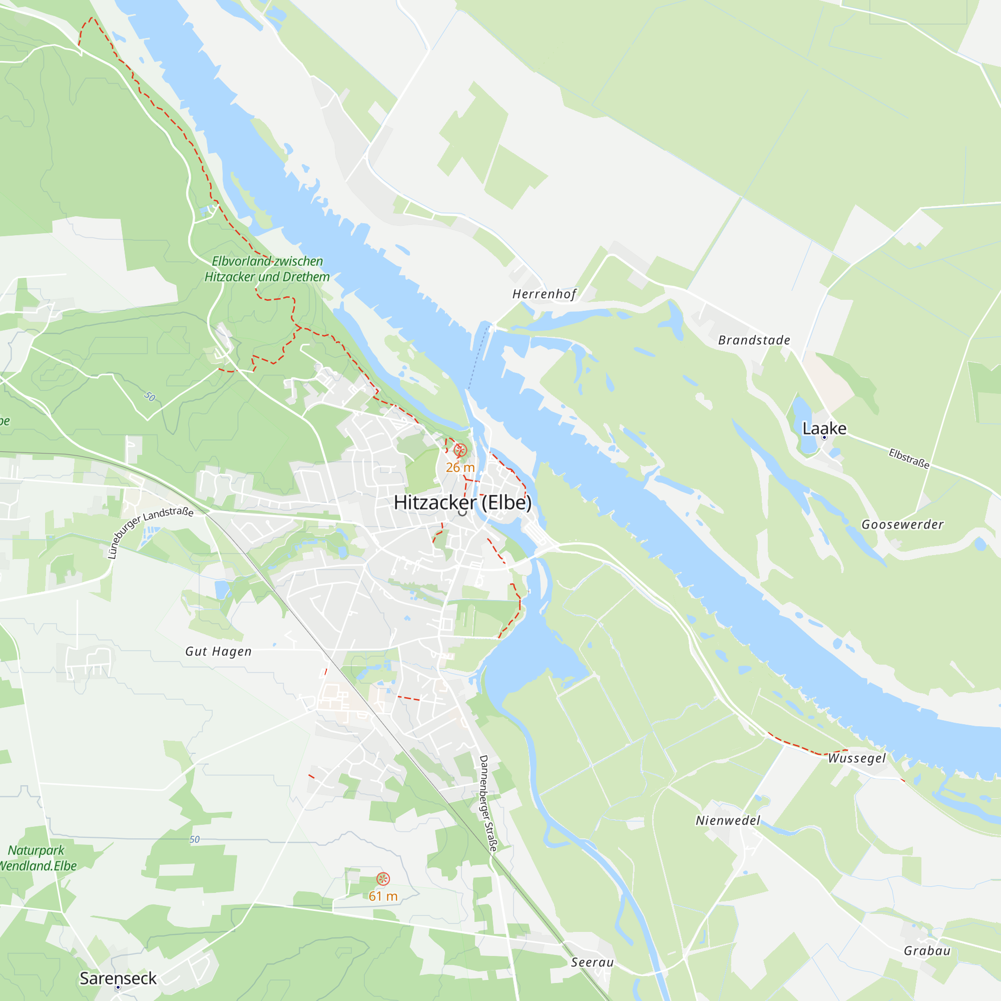 Kur- und Touristinformation Hitzacker map