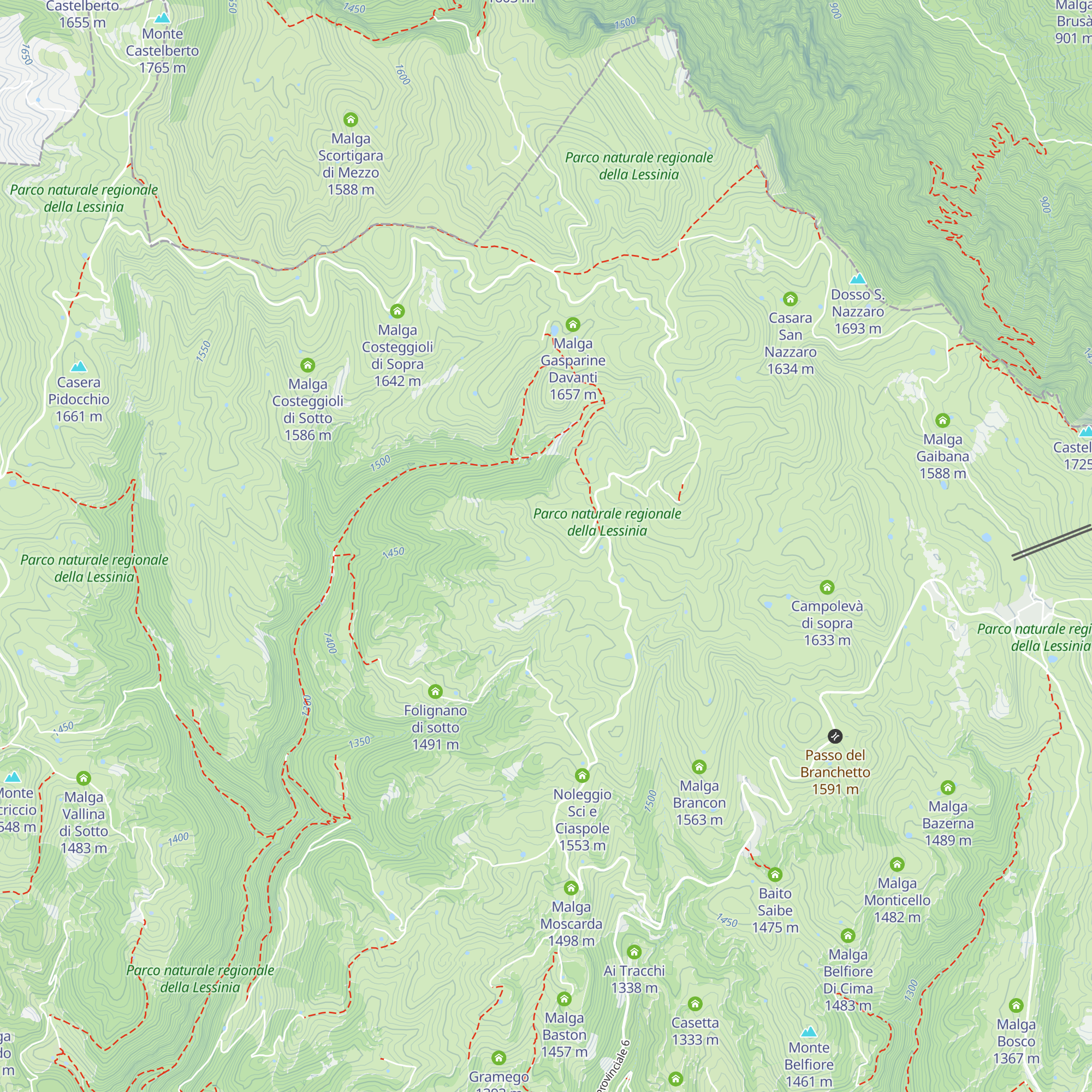 Stalletta dei Gresti map