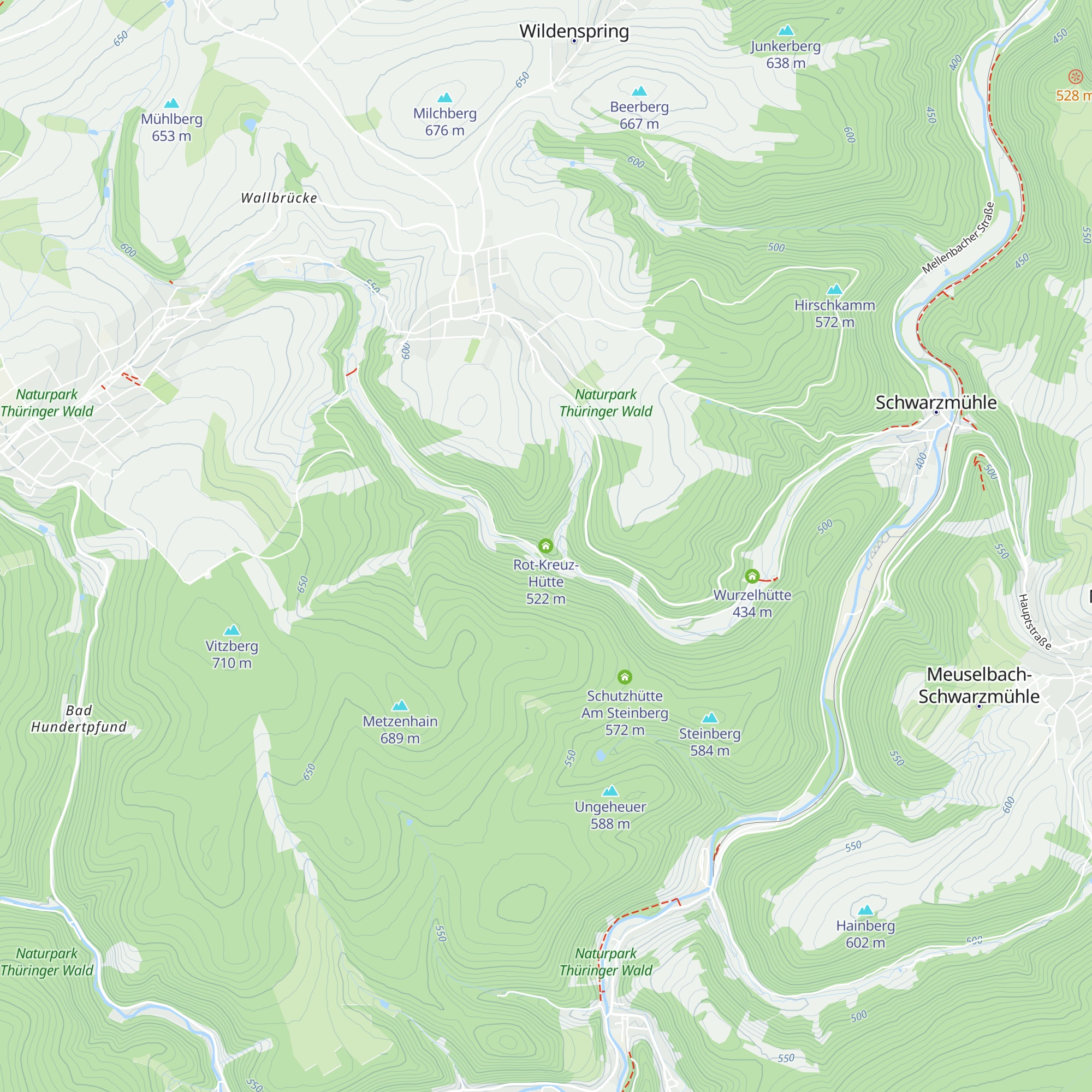 Rot-Kreuz-Hütte map