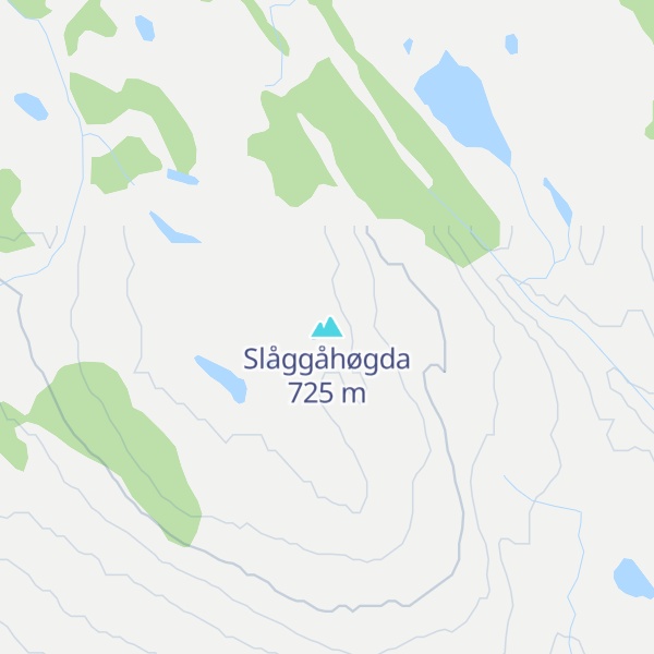 Map of Slåggåhøgda