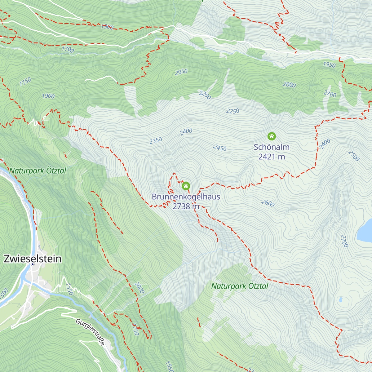 Brunnenkogelhaus map