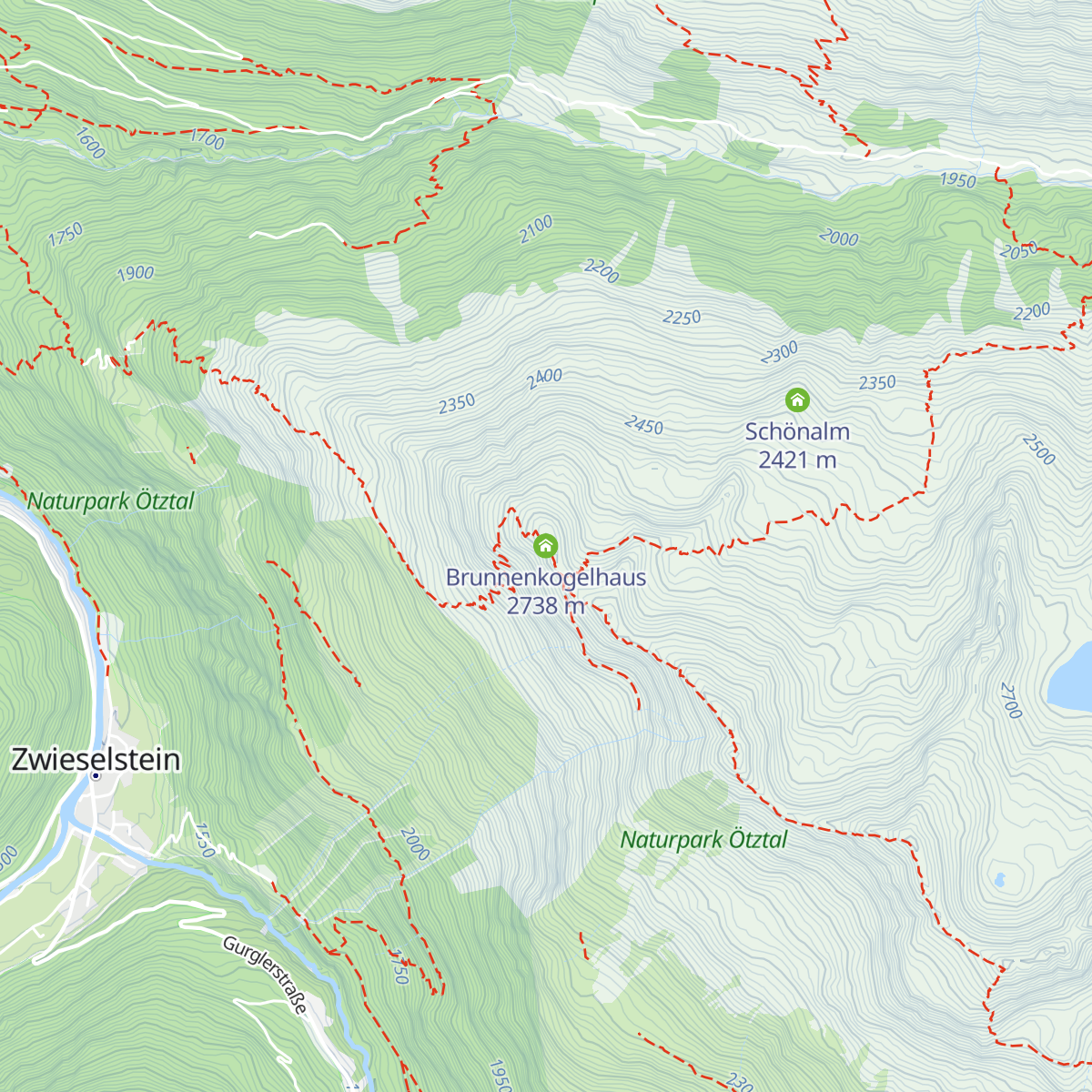 Brunnenkogelhaus map