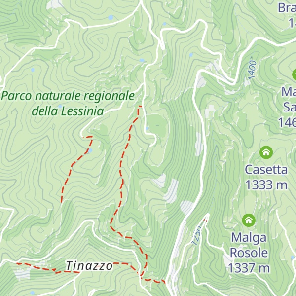 Map of Malga Baston