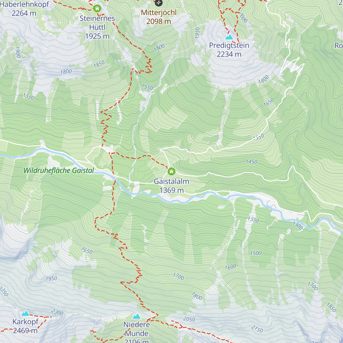 Gaistalalm map