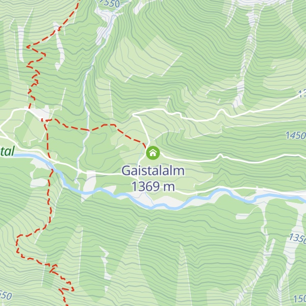 Map of Gaistalalm