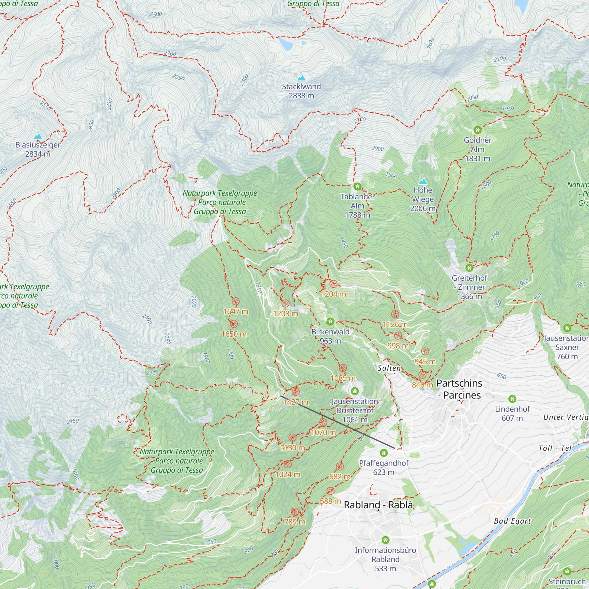 Gasthaus Wasserfall map