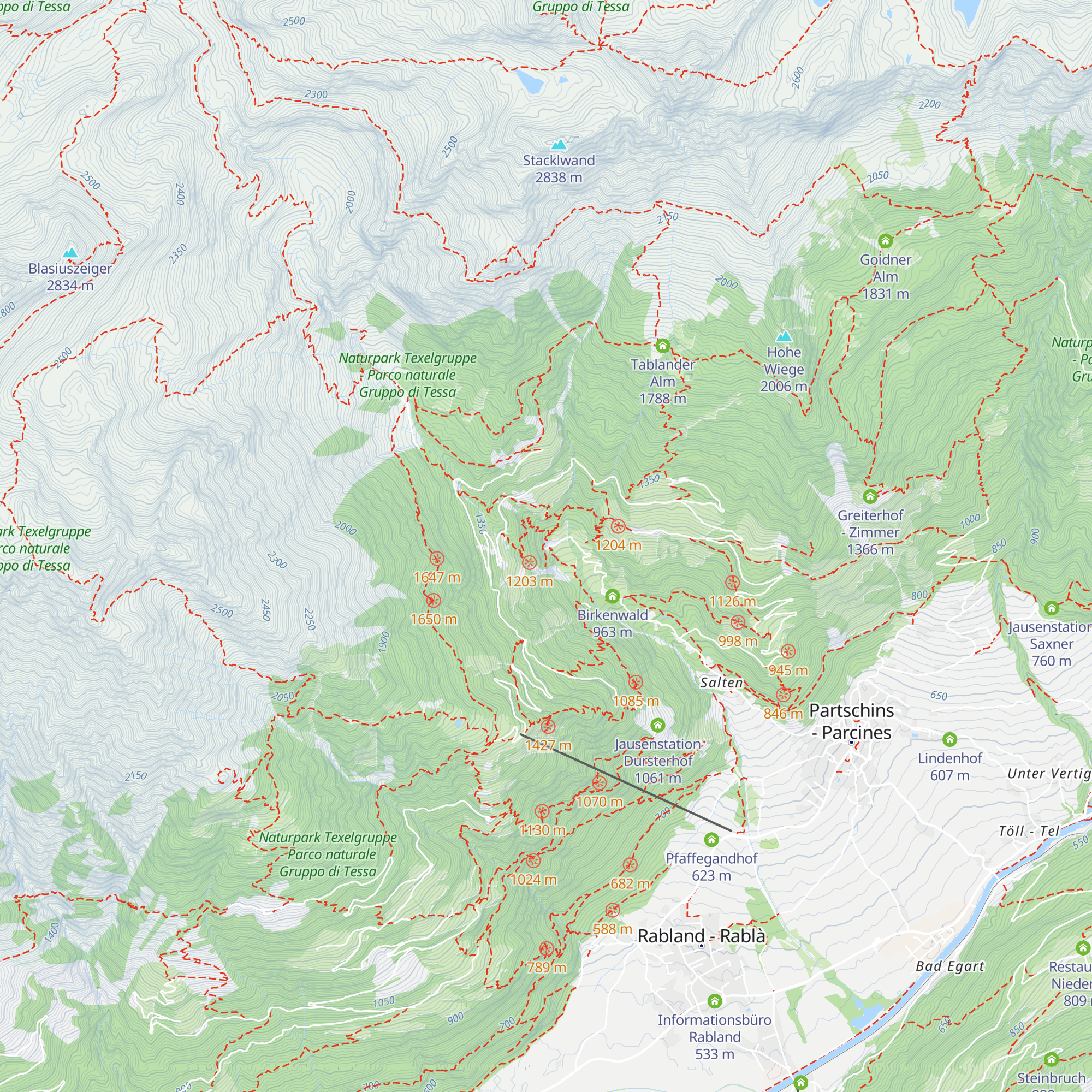 Gasthaus Wasserfall map