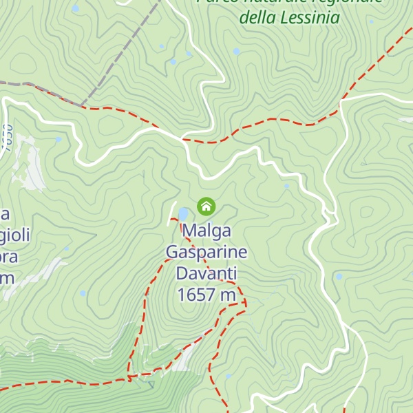 Map of Malga Gasparine Davanti