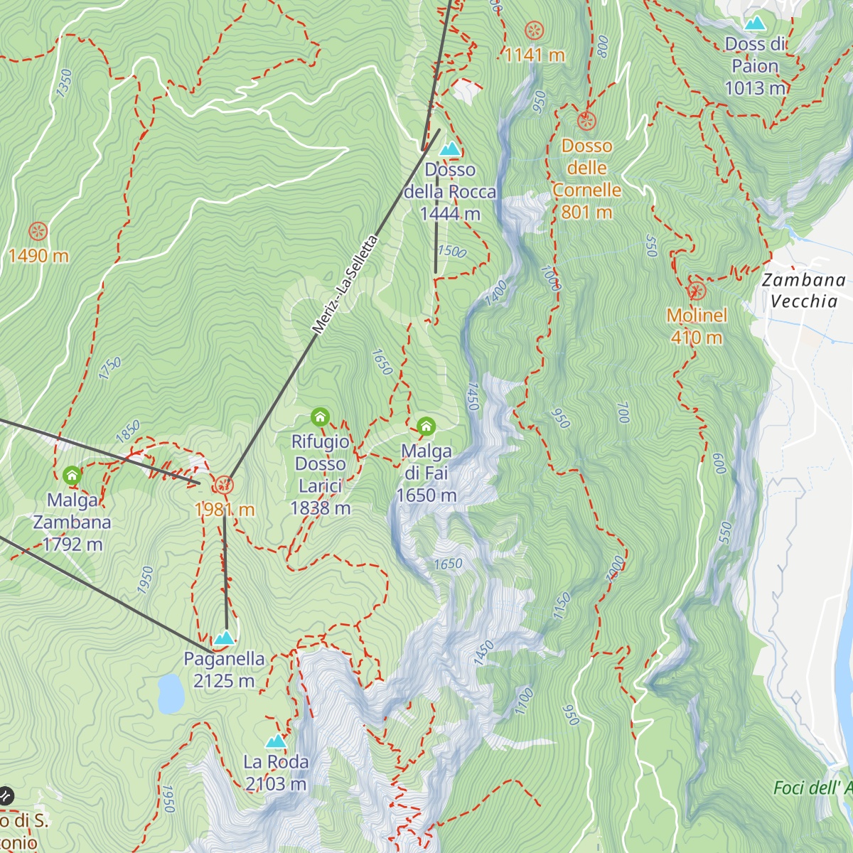 Malga di Fai map