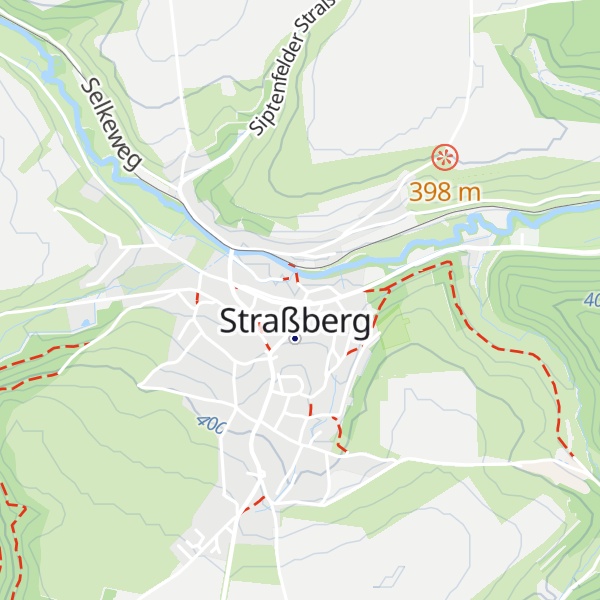 Map of Ferienhaus Hüttenblick