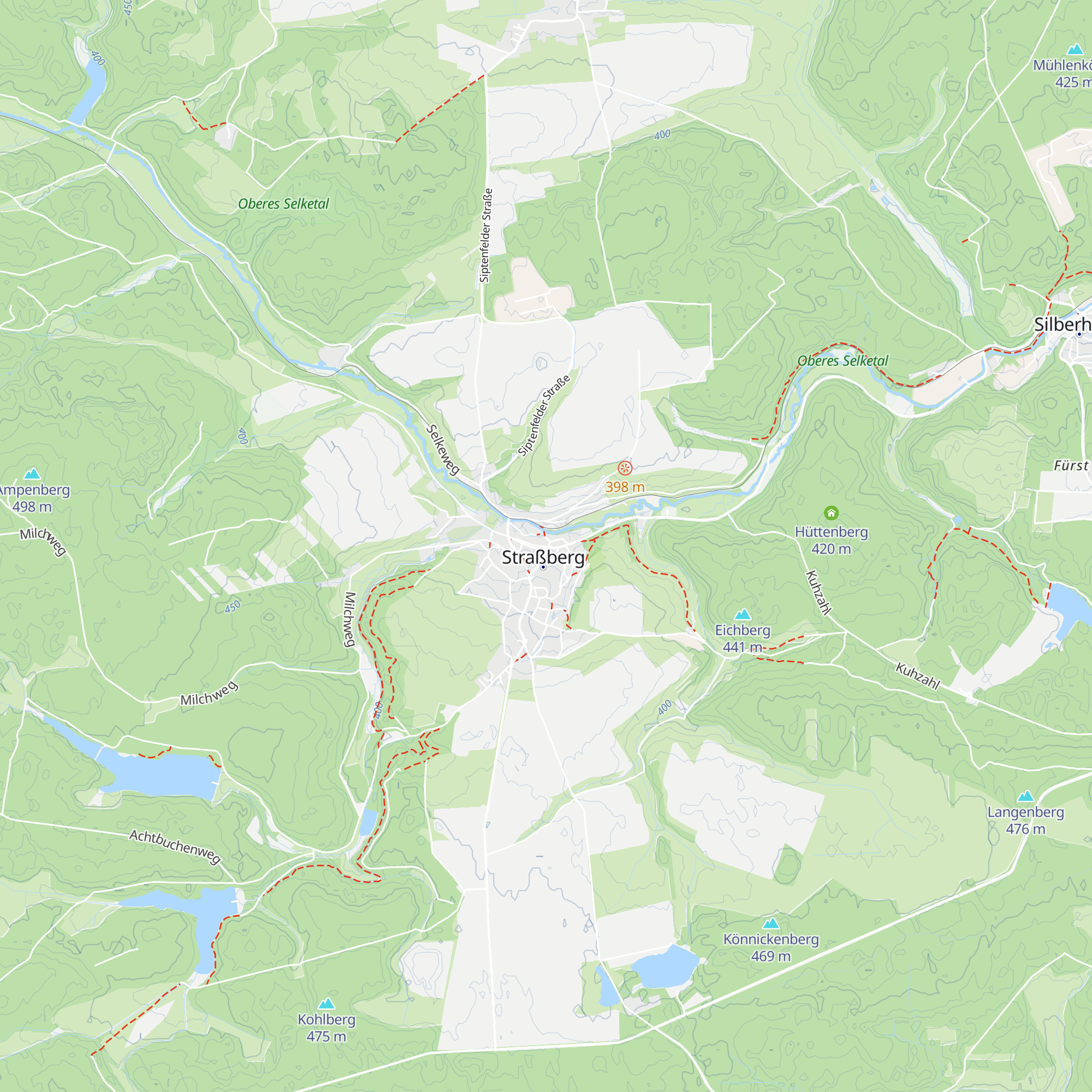 Ferienhaus Hüttenblick map