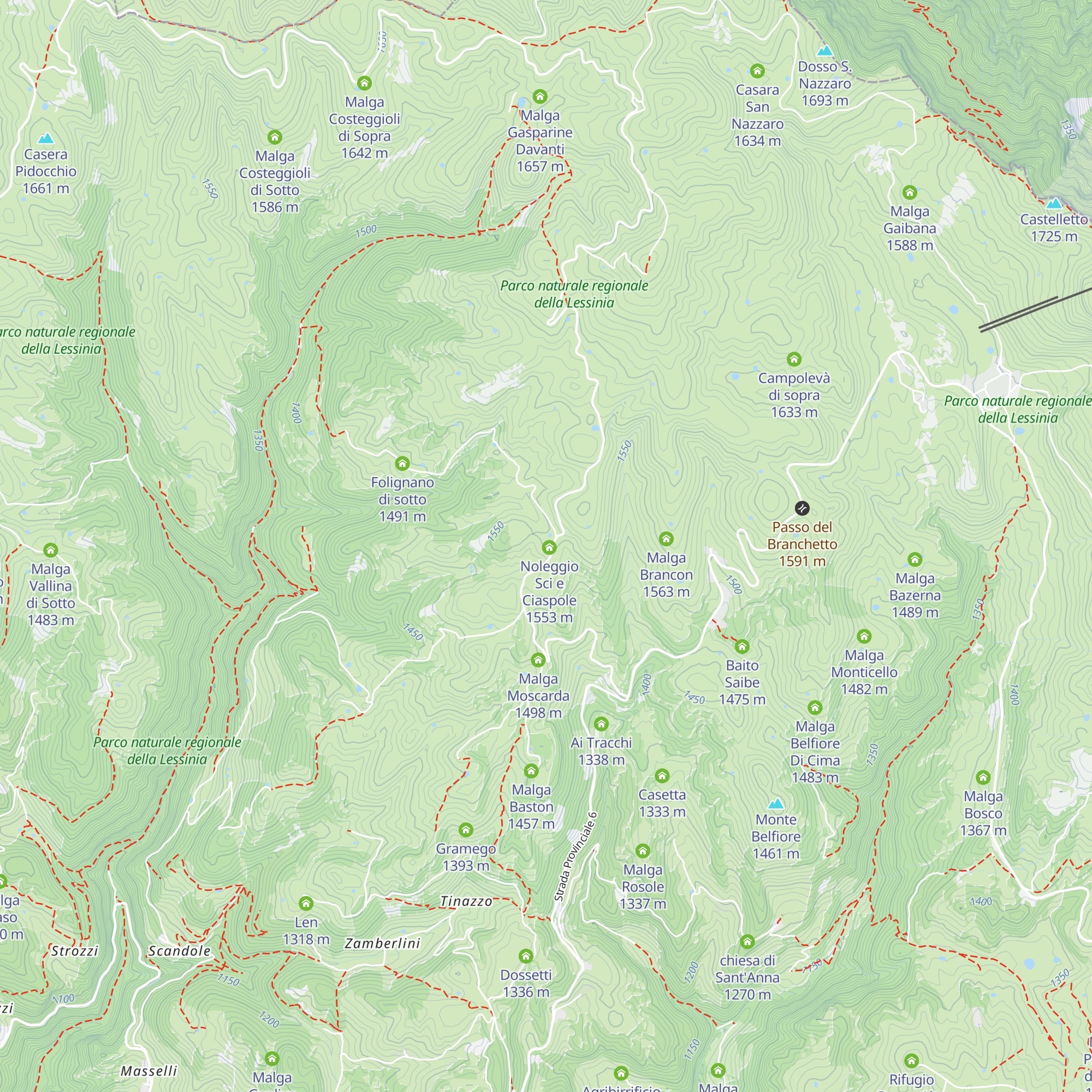 Rifugio Bocca di Selva map