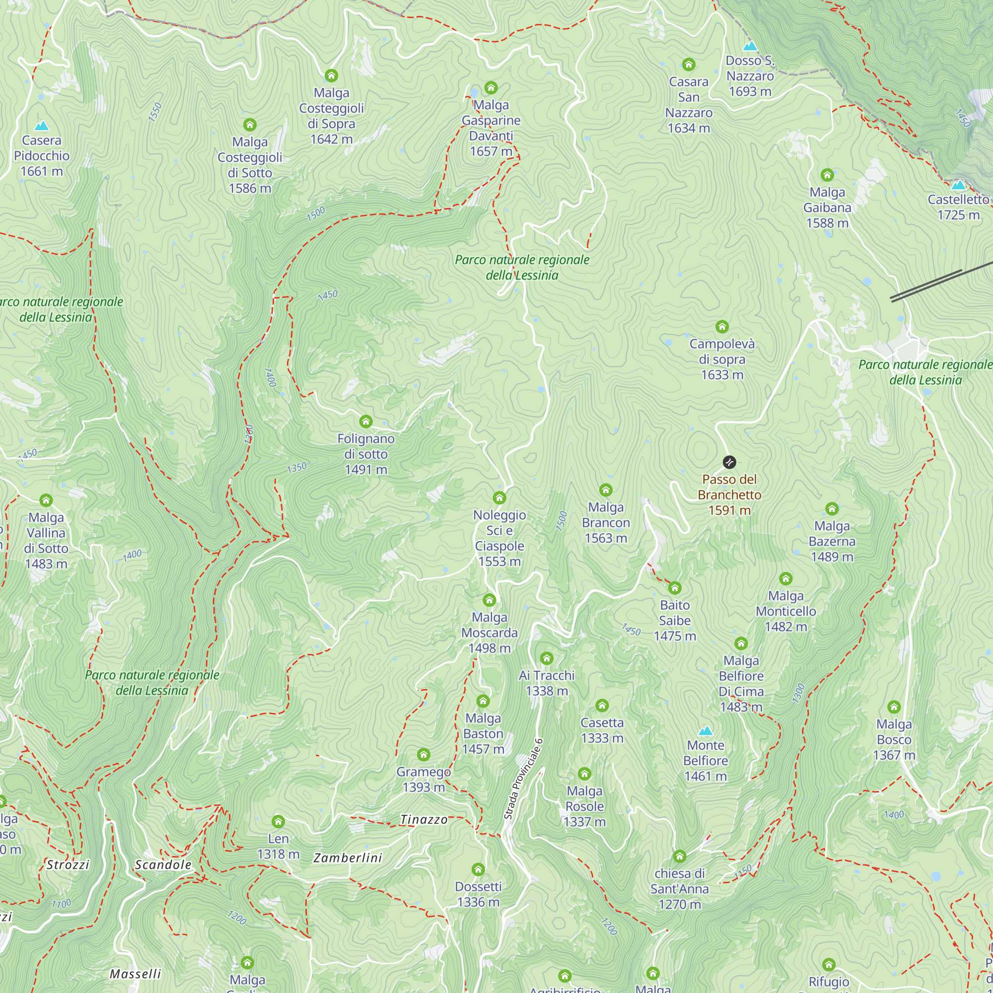 Rifugio Bocca di Selva map