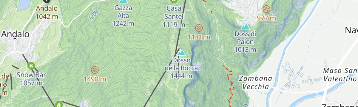 Map of the start of The Love Trail