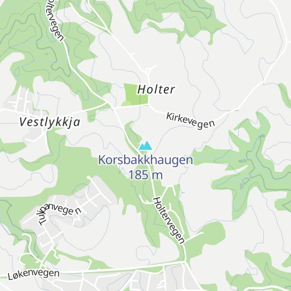Map of Korsbakkhaugen