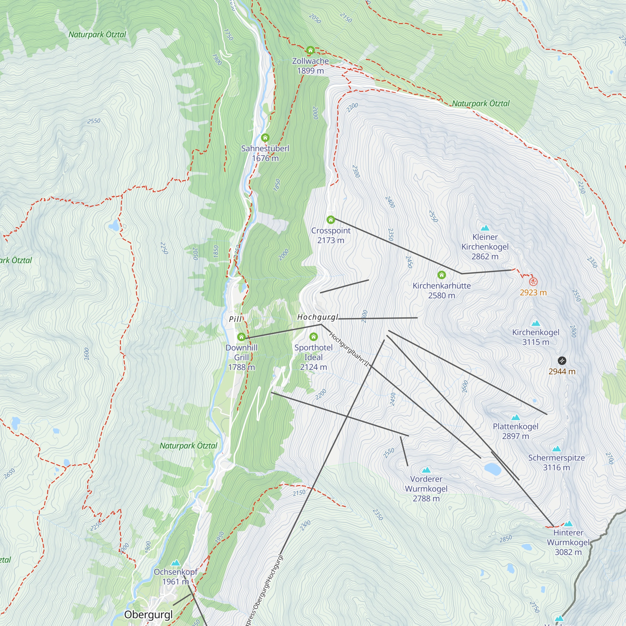 Angerer Alm map