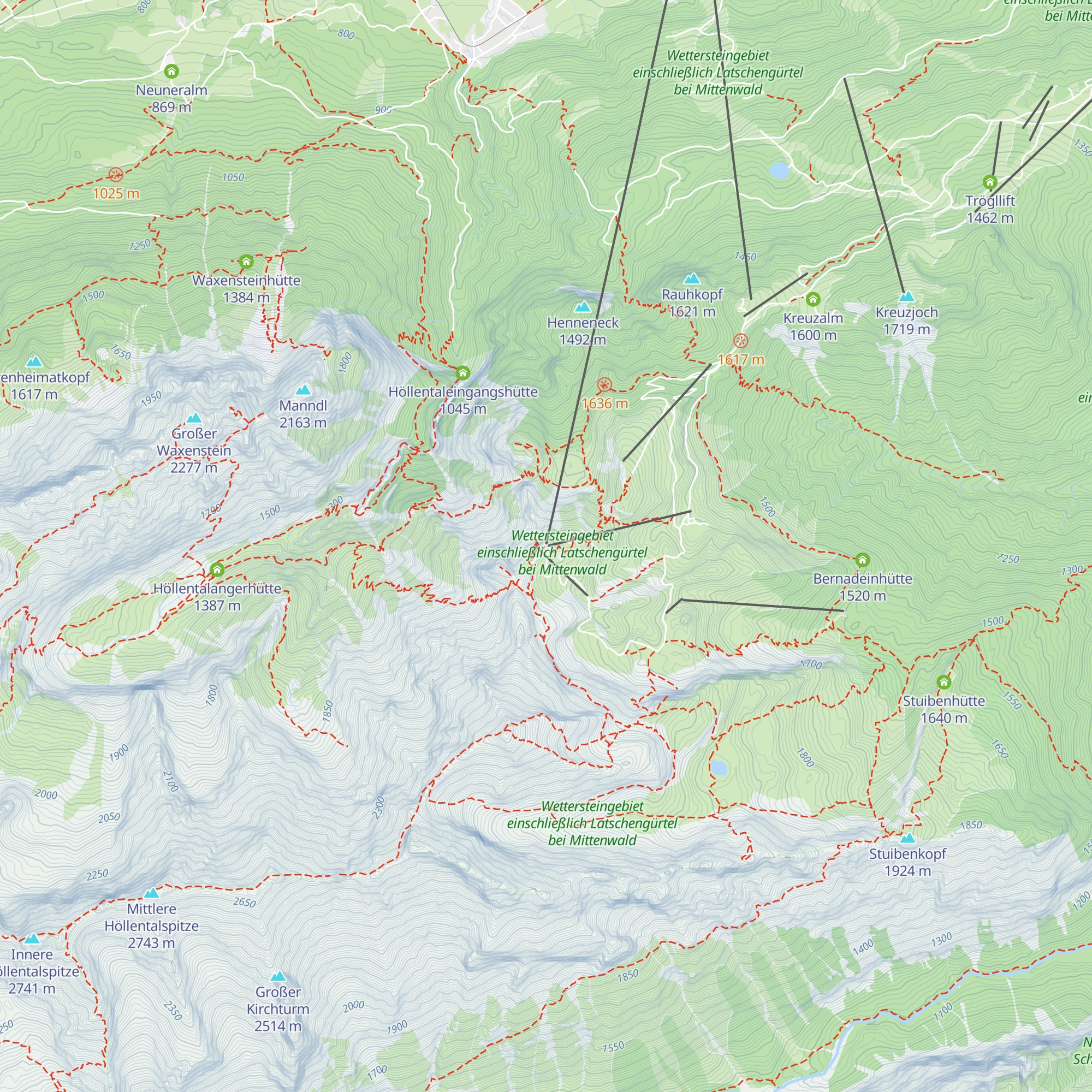 Restaurant Alpspitze map