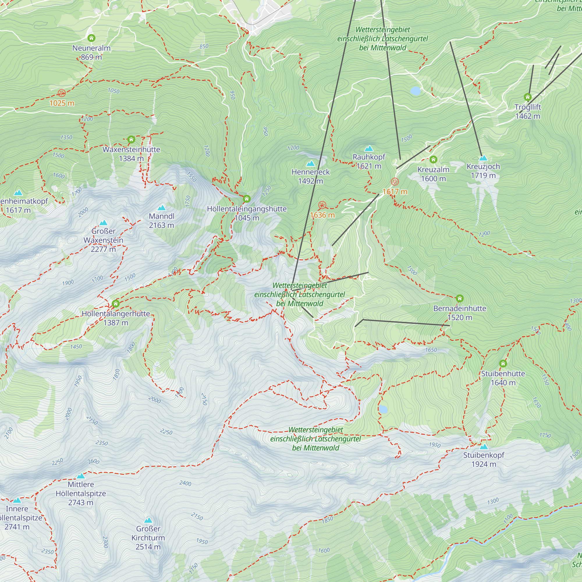 Restaurant Alpspitze map