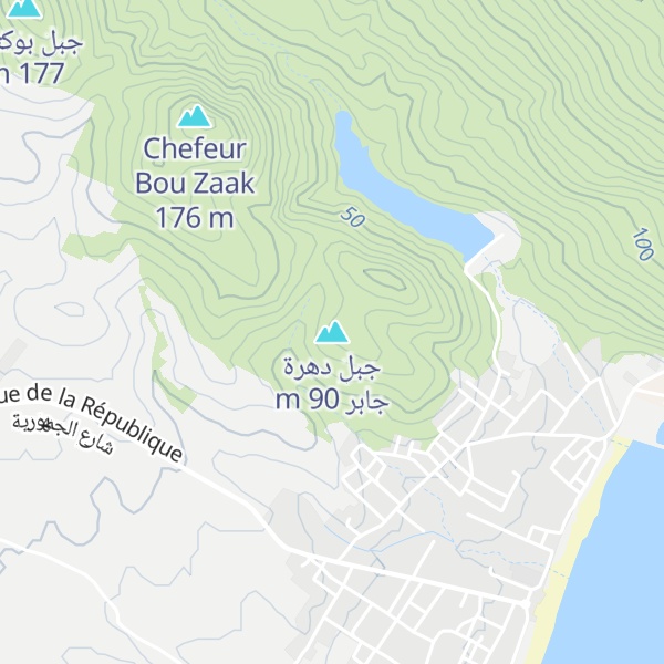 Map of جبل دهرة جابر