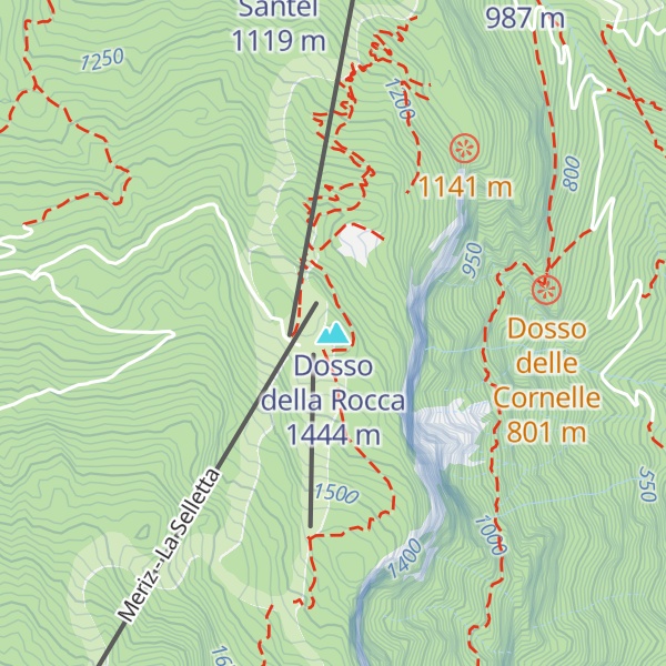 Map of Dosso della Rocca
