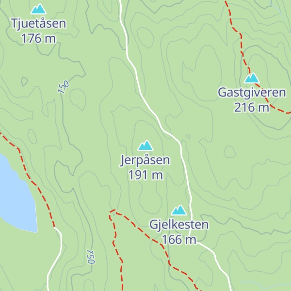 Map of Jerpåsen