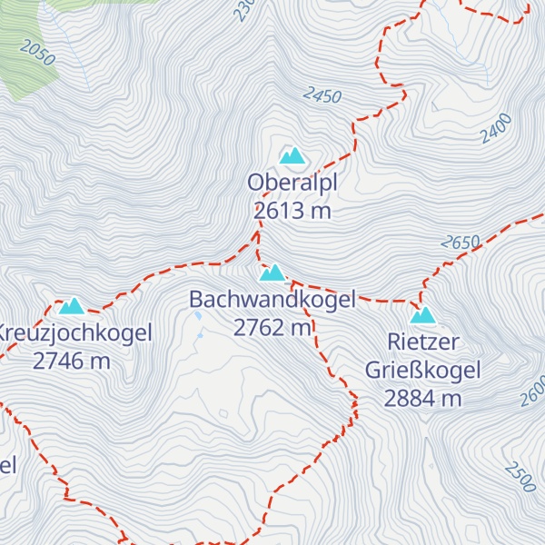 Map of Bachwandkogel