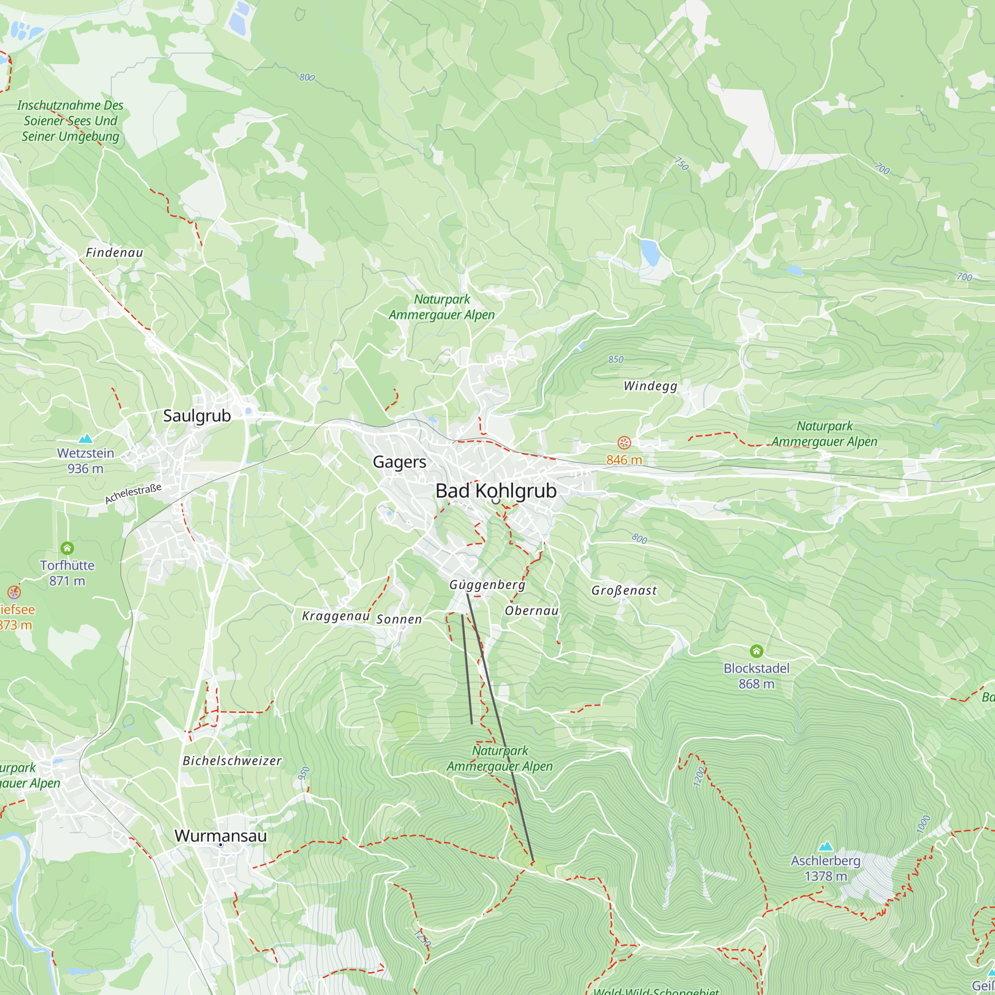 Kur- und Tourist-Information map