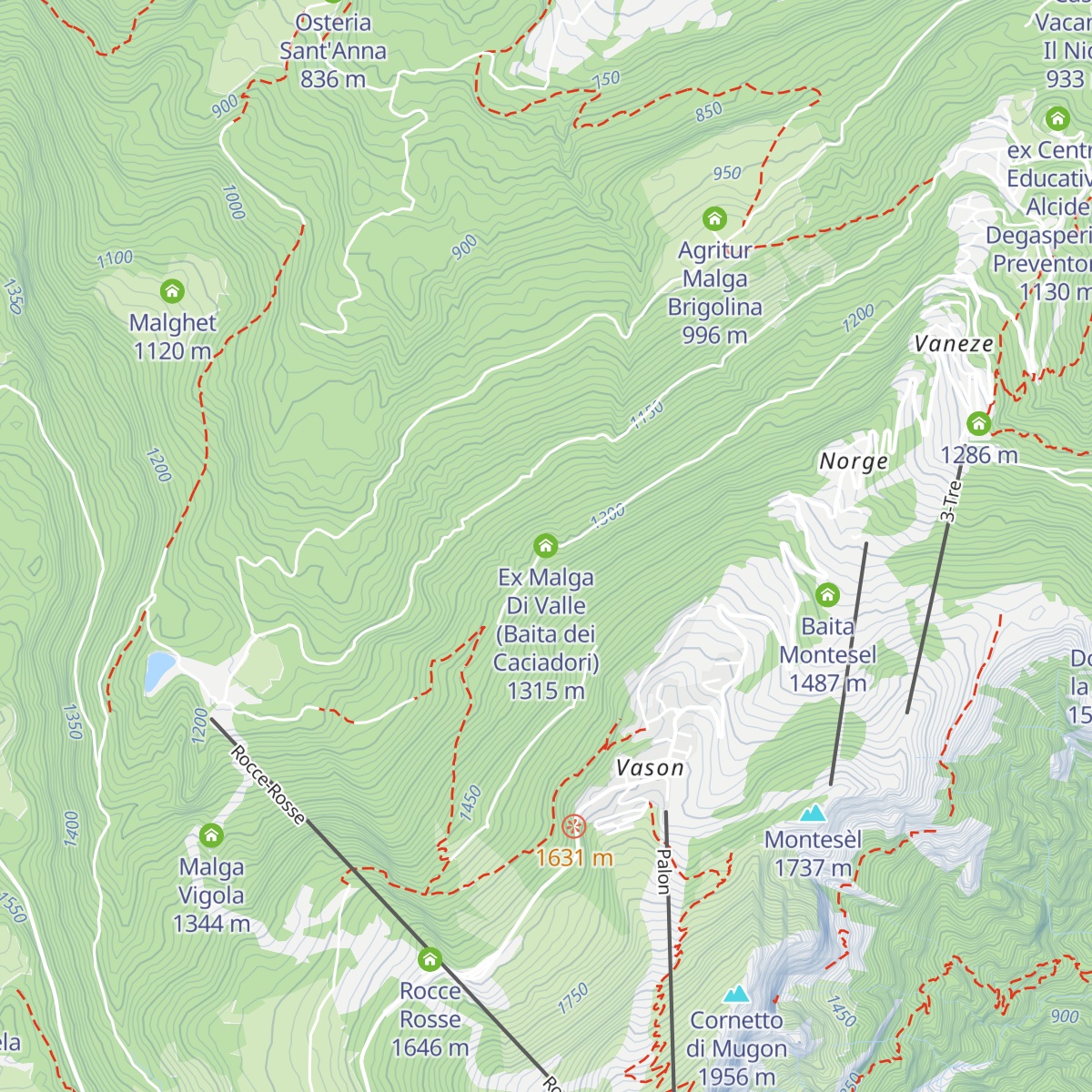 Ex Malga Di Valle (Baita dei Caciadori) map