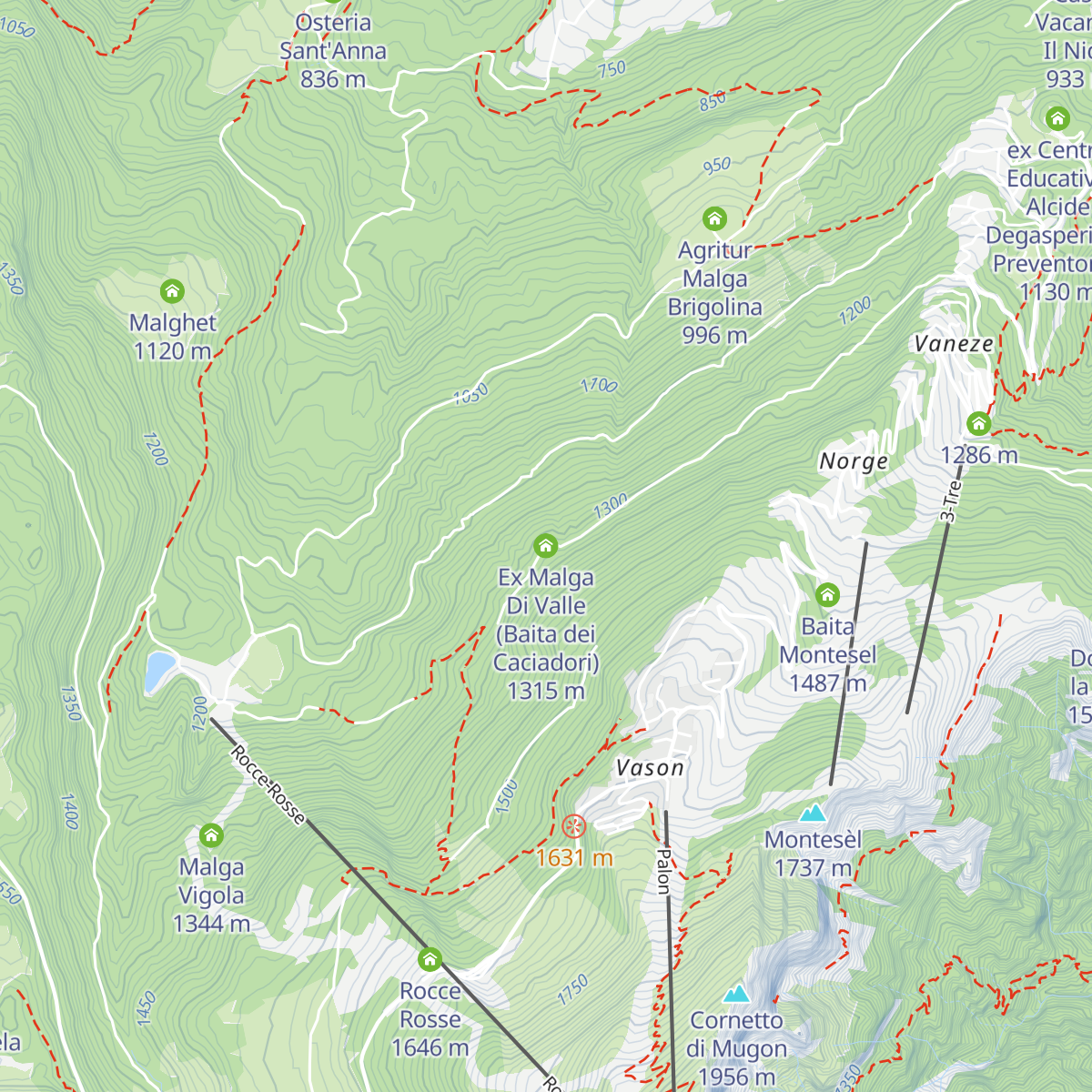 Ex Malga Di Valle (Baita dei Caciadori) map