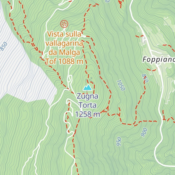 Map of Zugna Torta