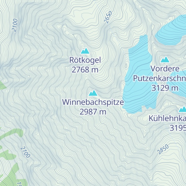 Map of Winnebachspitze